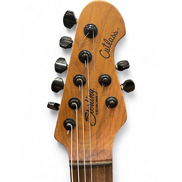 Used Sterling by Music Man Jason Richardson Signature Cutlass 7-string Natural Poplar Burl Burst Solid Body Electric Guitar