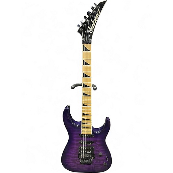 Used Jackson JS34Q Dinky DKAM TRANSPARENT PURPLE Solid Body Electric Guitar