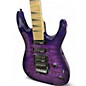 Used Jackson JS34Q Dinky DKAM TRANSPARENT PURPLE Solid Body Electric Guitar