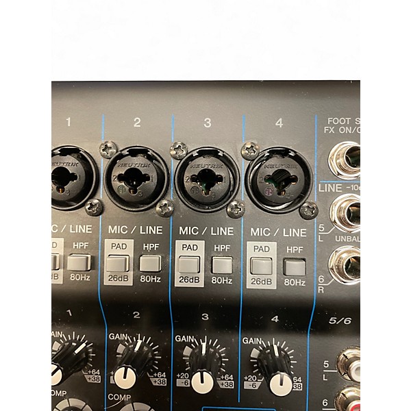 Used Yamaha MG10XU 10 Channel Mixer with Effects Unpowered Mixer
