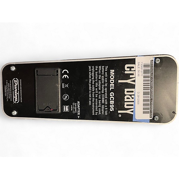 Used Dunlop GCB95 Original Crybaby Wah Effect Pedal