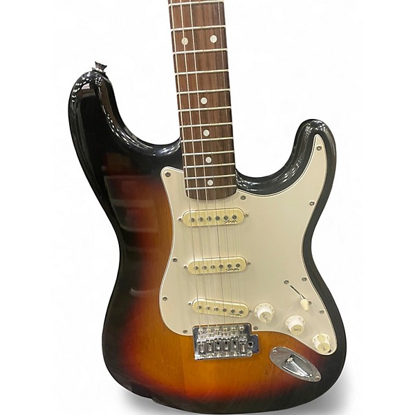 Used Stagg Standard Strat 2 Tone Sunburst Solid Body Electric Guitar