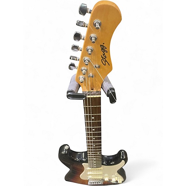 Used Stagg Standard Strat 2 Tone Sunburst Solid Body Electric Guitar