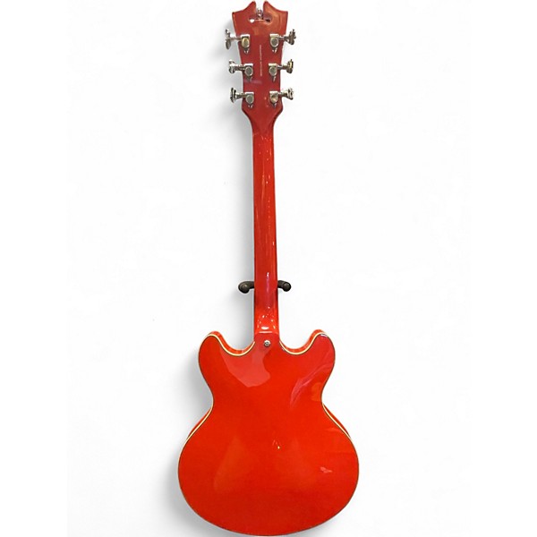 Used D'Angelico Premier Series DC Fiesta Red Hollow Body Electric Guitar