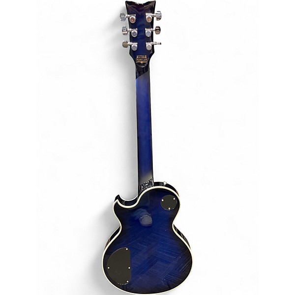 Used 2024 Schecter Guitar Research SOLO 2 SEE THRU BLUE BURST Solid Body Electric Guitar