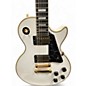 Used Epiphone Les Paul Custom white and gold Solid Body Electric Guitar