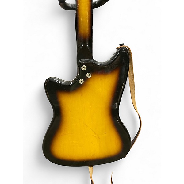 Vintage 1960s Harmony BOBCAT 2 Color Sunburst Solid Body Electric Guitar