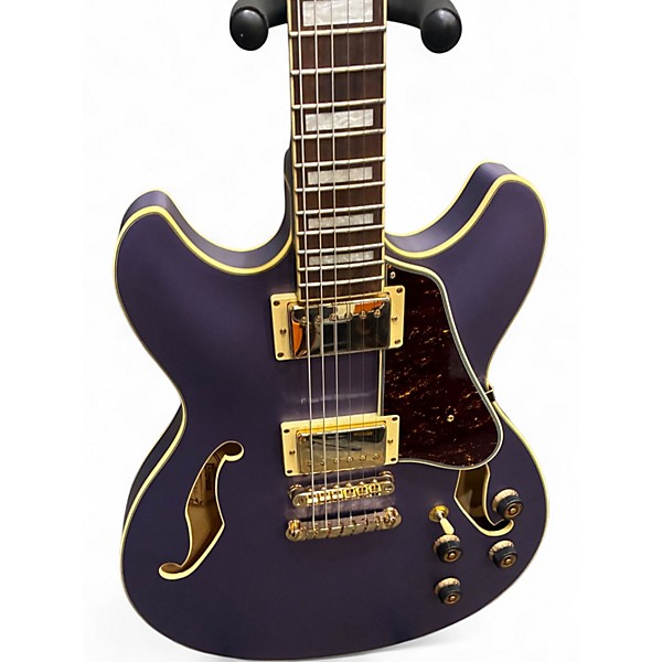 Used 2019 Ibanez AS73G Purple Hollow Body Electric Guitar