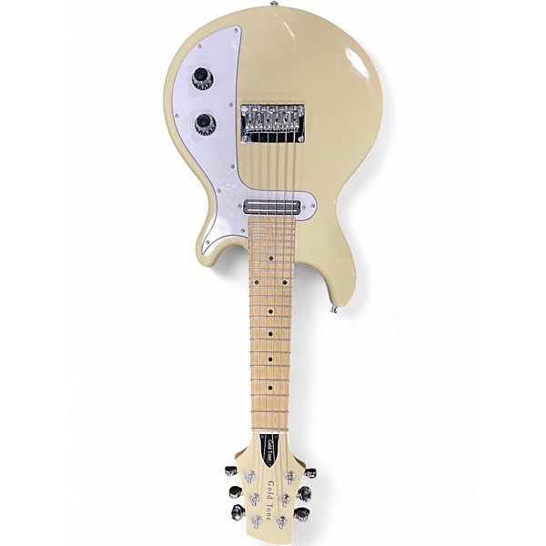 Used Gold Tone GME6 Cream Solid Body Electric Guitar