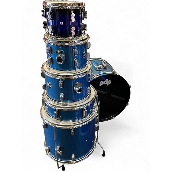 Used PDP by DW 6 Piece CENTER STAGE BLUE Drum Kit