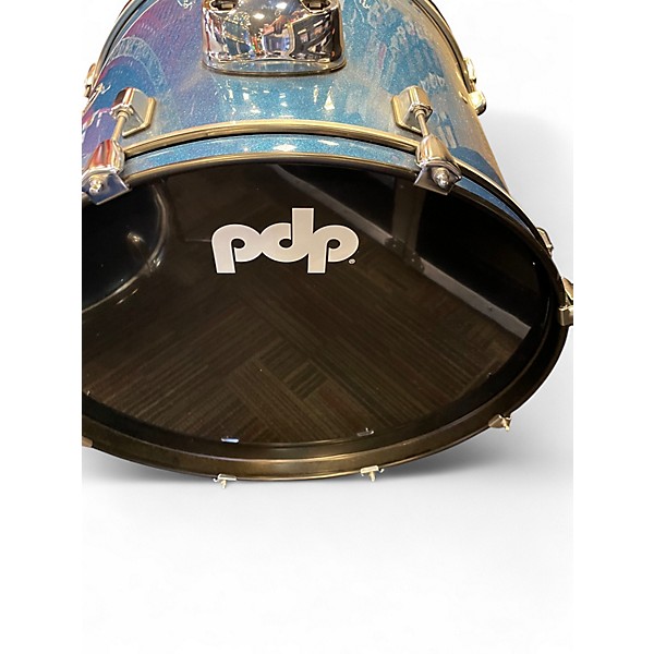 Used PDP by DW 6 Piece CENTER STAGE BLUE Drum Kit