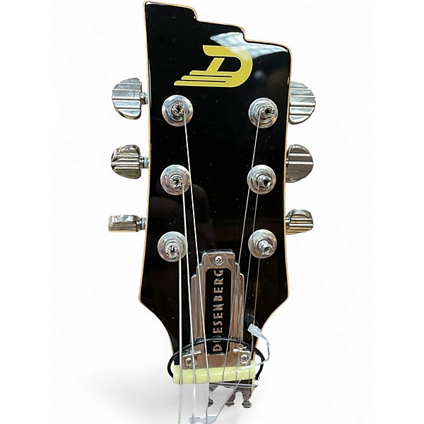 Used Duesenberg Double Cat Black Hollow Body Electric Guitar
