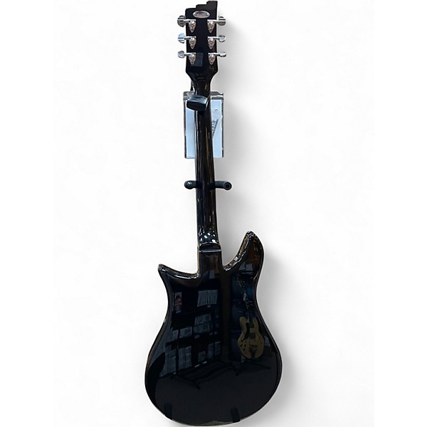 Used Duesenberg Double Cat Black Hollow Body Electric Guitar