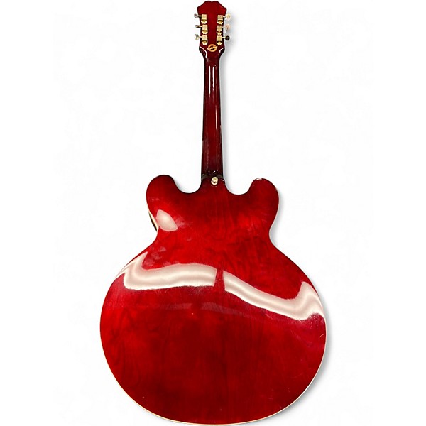 Used Epiphone RIVIERA P93 WR Wine Red Hollow Body Electric Guitar
