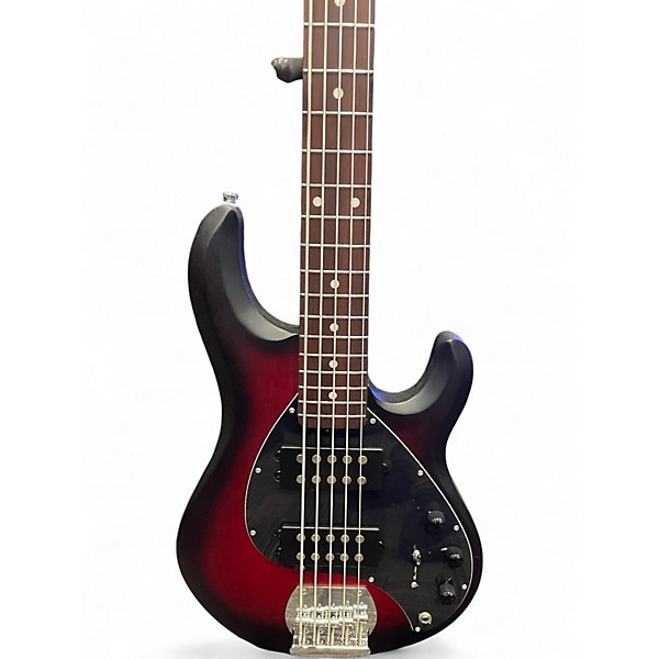 Used Sterling by Music Man StingRay Ray5HH Red Burst Stain Electric Bass Guitar