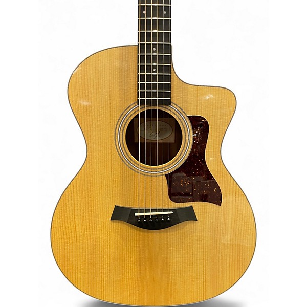 Used Taylor 214CE Natural Acoustic Electric Guitar