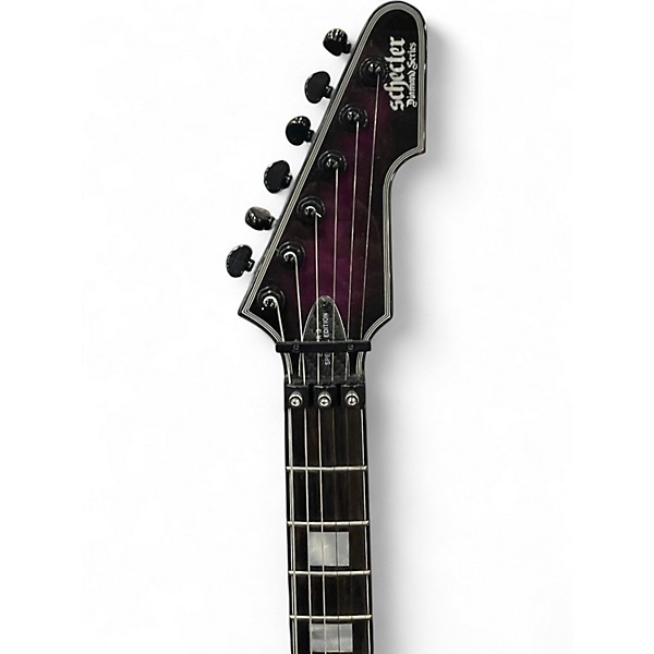 Used Schecter Guitar Research diamond series e1 frs purple burst Solid Body Electric Guitar