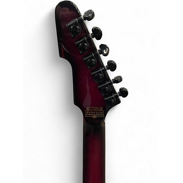 Used Schecter Guitar Research diamond series e1 frs purple burst Solid Body Electric Guitar