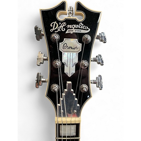 Used D'Angelico Premier Series DC Alpine White Hollow Body Electric Guitar