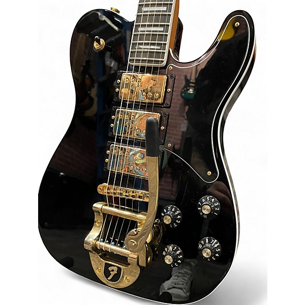 Used Fender Parallel Universe Volume II Troublemaker Black Solid Body Electric Guitar