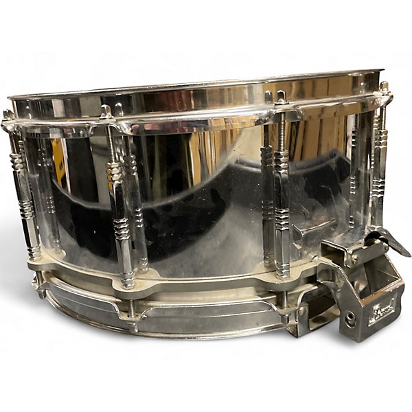 Used Pearl 6.5X14 Free Floating Snare STEEL Drum