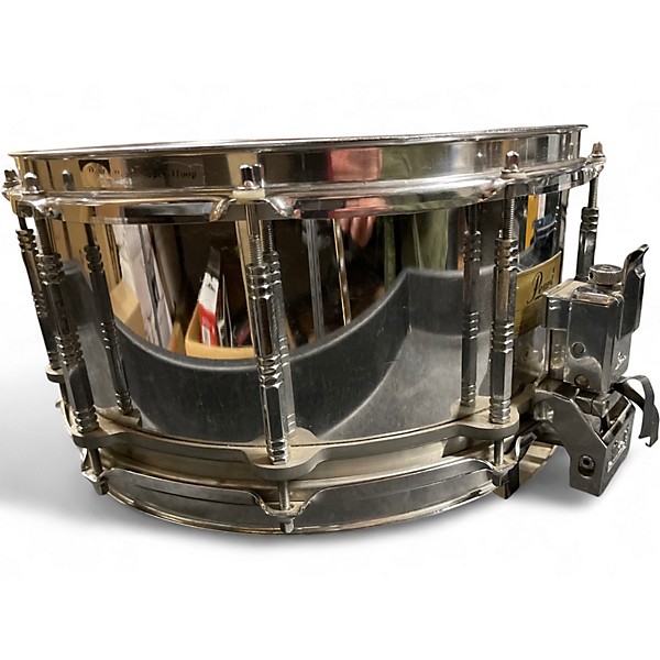 Used Pearl 6.5X14 Free Floating Snare STEEL Drum