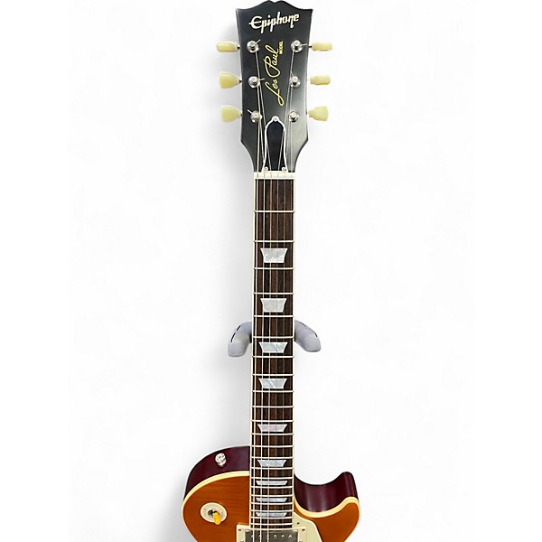 Used Epiphone Inspired by Gibson 1959 Les Paul Custom Iced Tea Solid Body Electric Guitar