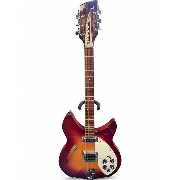Vintage 1992 Rickenbacker 330/12 Fireglo Hollow Body Electric Guitar