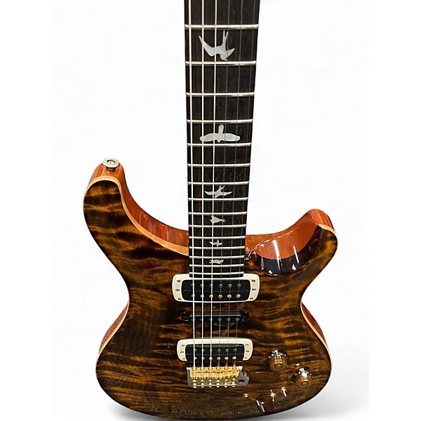 Used PRS WOOD LIBRARY MODERN EAGLE V Tiger Eye Solid Body Electric Guitar