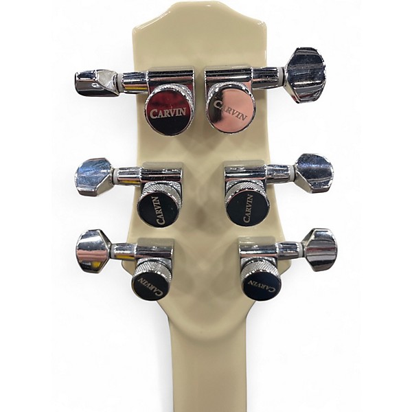 Used 2014 Carvin sh550ce white Hollow Body Electric Guitar