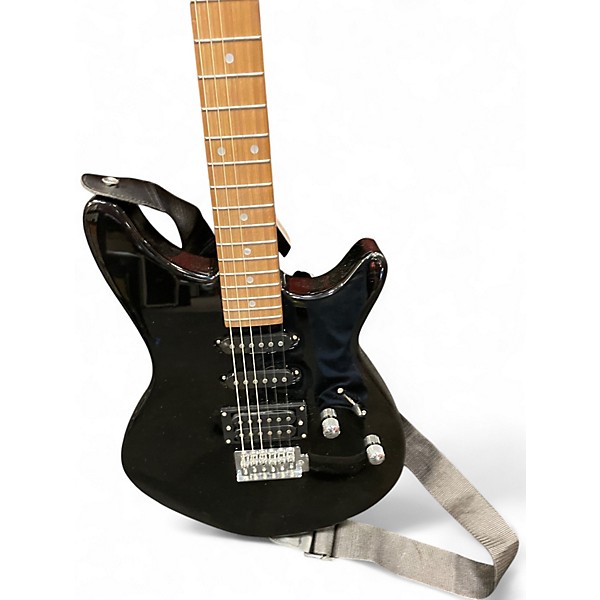 Used Rogue RR100PKBK Black Solid Body Electric Guitar
