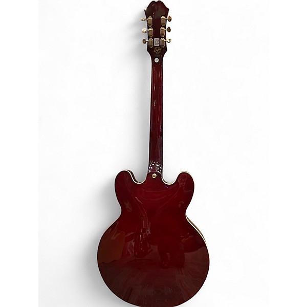 Used Epiphone Riviera P93 WR Wine Red Hollow Body Electric Guitar