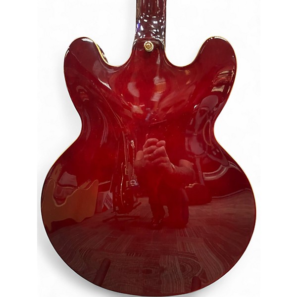 Used Epiphone Riviera P93 WR Wine Red Hollow Body Electric Guitar