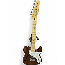 Used Squier Classic Vibe 70s Thinline Telecaster Brown Hollow Body Electric Guitar
