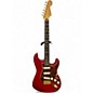 Used Fender Deluxe Stratocaster trans red Solid Body Electric Guitar thumbnail