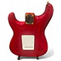 Used Fender Deluxe Stratocaster trans red Solid Body Electric Guitar