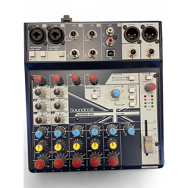 Used Soundcraft NOTEPAD-8FX Unpowered Mixer