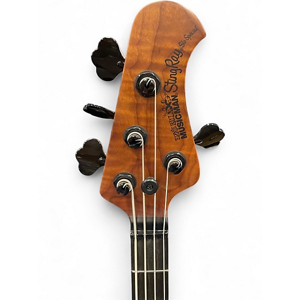 Used Ernie Ball Music Man STINGRAY SLO SPECIAL BLACK CHERRY SATIN BURST Electric Bass Guitar