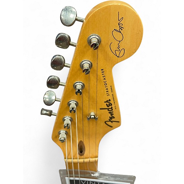 Vintage 1988 Fender Artist Series Eric Clapton Stratocaster Green Solid Body Electric Guitar