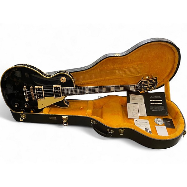 Used 2024 Gibson Made to Measure Les Paul Custom Black Solid Body Electric Guitar