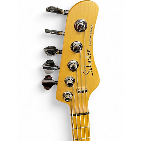 Used Schecter Guitar Research CV-5 Sunburst Electric Bass Guitar