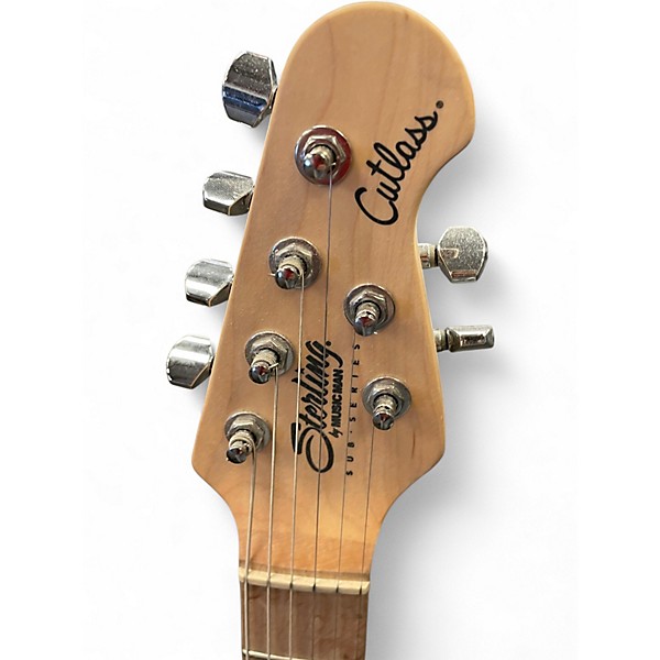 Used Sterling by Music Man Cutlass Blonde Solid Body Electric Guitar