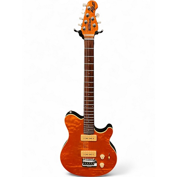 Used Ernie Ball Music Man Axis Super Sport Trans Orange Solid Body Electric Guitar