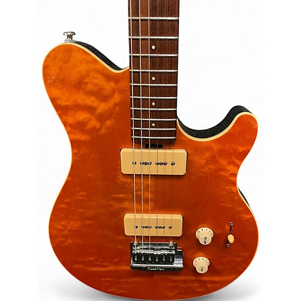 Used Ernie Ball Music Man Axis Super Sport Trans Orange Solid Body Electric Guitar