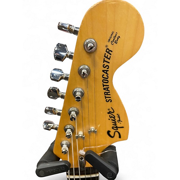 Vintage 1983 Squier 1983 Squier Strat Sq 72 Reissue Black Solid Body Electric Guitar