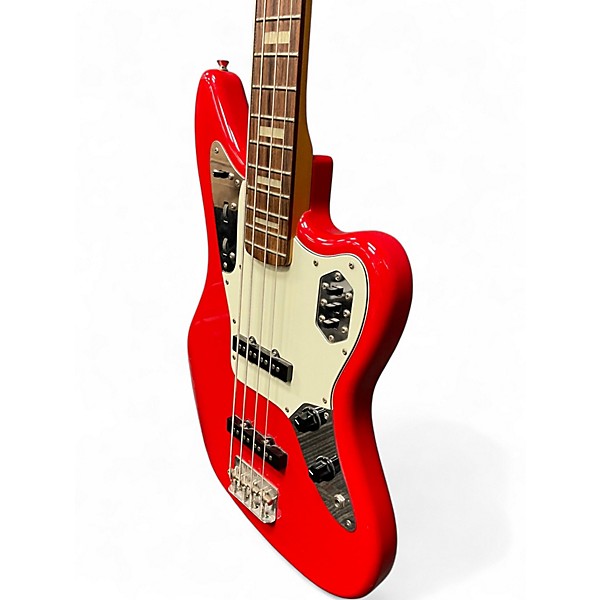 Used Fender MIJ Jaguar Bass Hot Rod Red Electric Bass Guitar