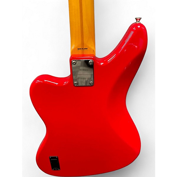Used Fender MIJ Jaguar Bass Hot Rod Red Electric Bass Guitar