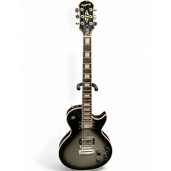 Used Epiphone Les Paul Custom Silverburst Solid Body Electric Guitar