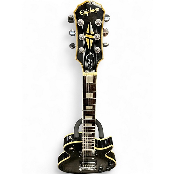 Used Epiphone Les Paul Custom Silverburst Solid Body Electric Guitar