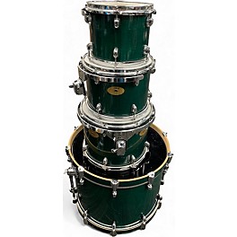Used Premier 4 Piece Artist Maple Emerald Green Drum Kit